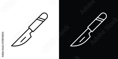 Scalpel icon line vector illustration. vector graphics