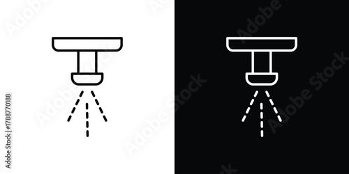 Sprinkler icon line vector illustration. vector graphics