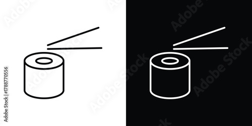 Sushi icon line vector illustration. vector graphics