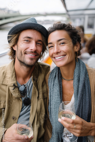 Close Up, Couple celebrating anniversary by traveling together