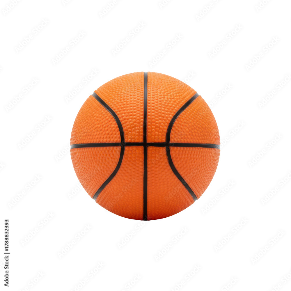 Fototapeta premium Studio shot of an orange basketball against a dark background ideal for sports themed designs and