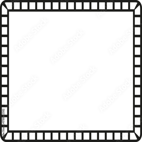 Canvas frame with copy space, cinematic style