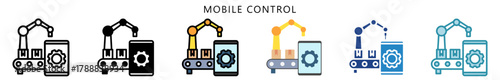 Mobile Control Icon, Multi Style, Flat, Line, Glyph, Lineal, Dual Tone. Use For Modern Concept, Ui, Ux Web And App Development.