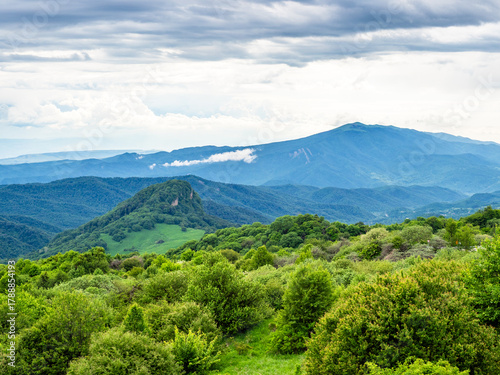 Canvas Print view of mountains from Gombori Mountain pass