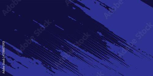 Dots halftone blue and dark blue color pattern gradient grunge texture background. Dots pop art sport style vector illustration. Vector grunge halftone abstract.Dots texture background.