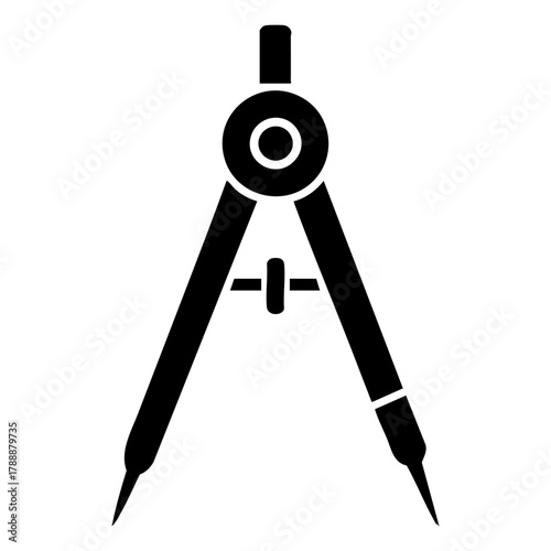 geometry compass ICON VECTOR