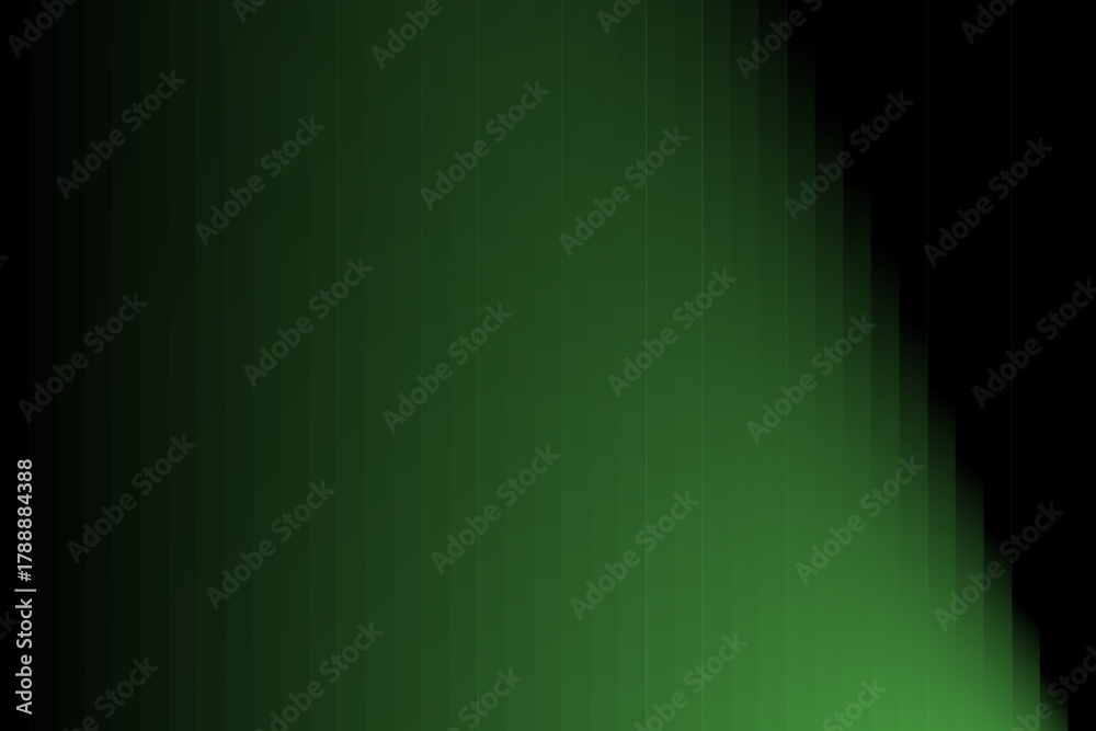 Obraz premium Abstract green background with a bright spotlight texture design, pattern, and digital ray illustration
