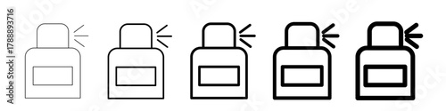 Vector icon of a men s fragrance bottle