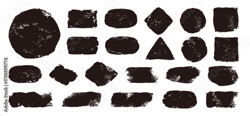 ベクターのスタンプ素材のセット