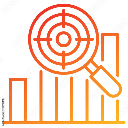 Kpi Tracking Line Gradient Icon