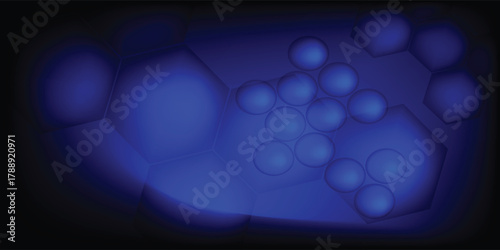 Stacks of hexagons and circles form a stunning art.