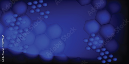 Stacks of hexagons and circles form a stunning art.