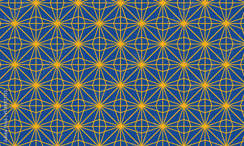 Geometric Pattern background yellow and blue