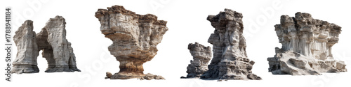 Stunning rock formations create a dynamic desert landscape, perfect for travel brochures and geological studies, showcasing nature's artistry with earthy tones and textures