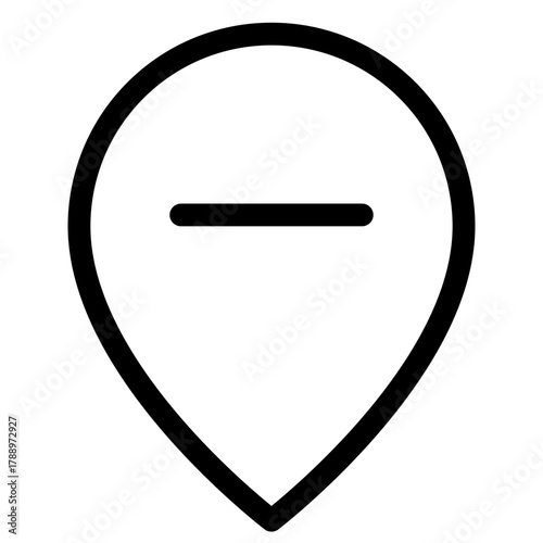 Free Download Map Pin Minus Icon - GFXLoad