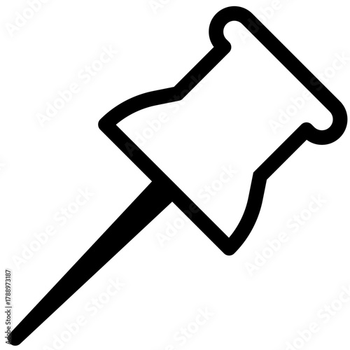 Simple Pushpin Icon Design