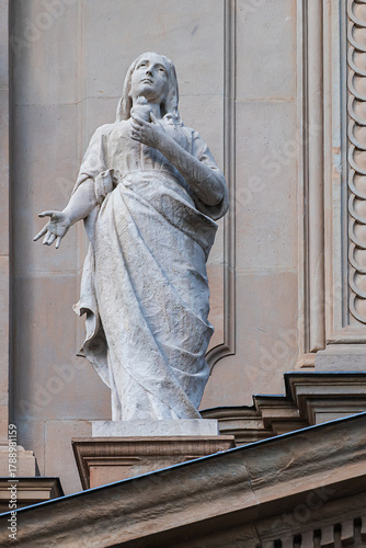 Church of Saints Bartholomew and Stephen, built for Dominican Order in 17th century, which houses the prized Martinengo Altarpiece by Venetian master Lorenzo Lotto. BERGAMO, ITALY.