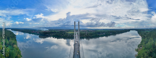 Macapagal Bridge Crossing the Agusan River In Butuan  City