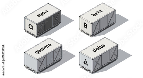 Colorful Geometric Dice Set for Board Games.