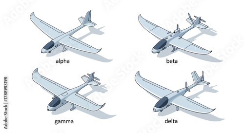 Commercial Airplanes in Different Flight Phases.