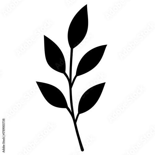 Leaves Vector Monochrome 