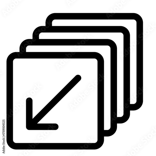 Layer Down Icon