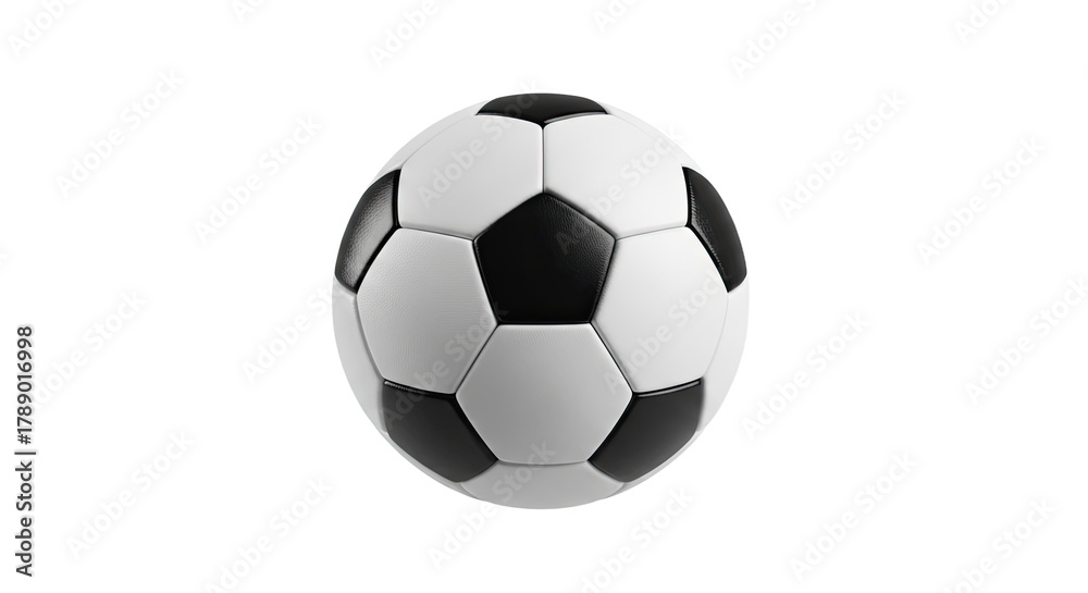 Fototapeta premium Classic Black and White Soccer Ball 1.