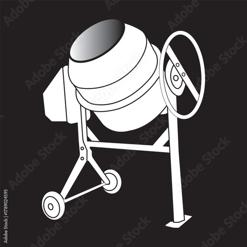 Cement and concrete mixer machine