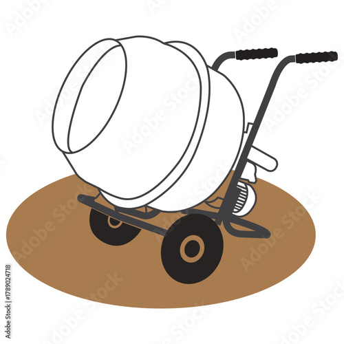 Cement and concrete mixer machine