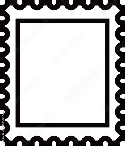 Frame Illustration. Vector illustration on white background -4- mono
