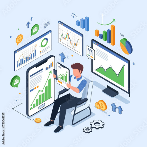 Isometric Financial Analysis and Investment Strategy.