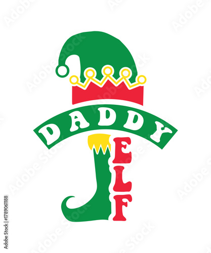 daddy elf svg