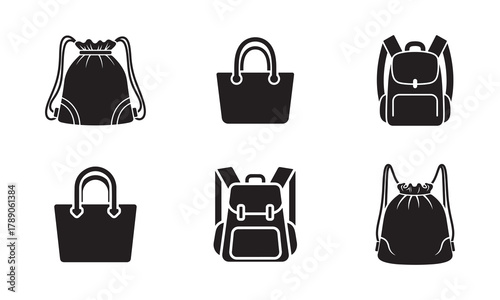 Collection of bag icons for your project