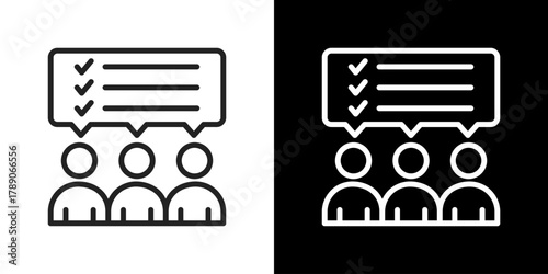Planning Icon Line Styles Vector Illustration 