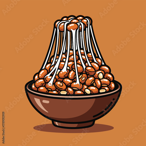 Illustration of a delicious triangular Greek spanakopita pastry filled with spinach and feta cheese on a green background.