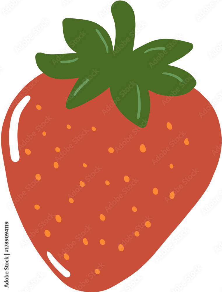 Obraz premium strawberry vector illustration