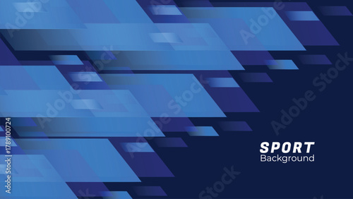 Dynamic Sport Background Template with Abstract Brush and Colorful Overlap Design