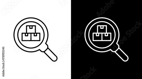 Product Lookup  White Icon Set Design