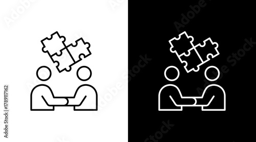 Team Synergy  White Icon Set Design