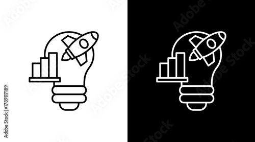 Innovation Capacity  White Icon Set Design