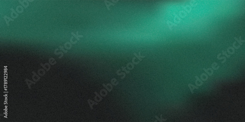 Abstract background Soft green light on dark background