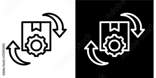 Product Development  Icon Set White Style Collection