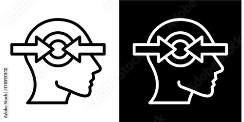 Perception  Icon Set White Style Collection