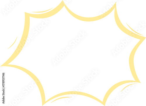 a startling speech bubble