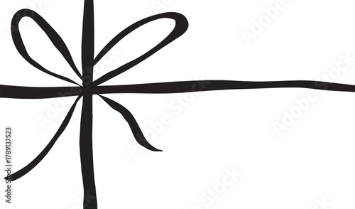 Ribbon bow black color object icon copy space happy new year merry christmas xmas happy valentine day happy birthday  anniversary gift box banner poster copy space marketing sale advertisment shopping