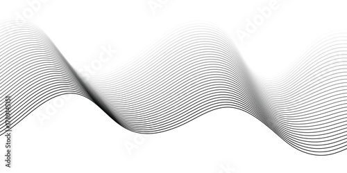 simple black white blend wavy art for banner poster background.