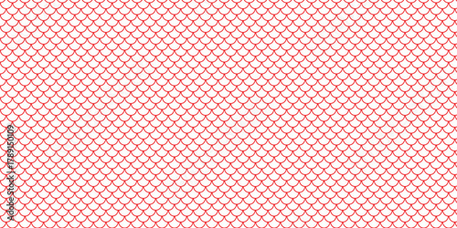 simple red fish scale pattern for banner poster background.