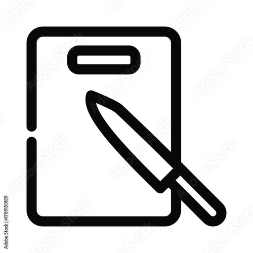 Cutting board icon design template