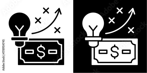 Pricing Strategy   Icon Set White Style Collection