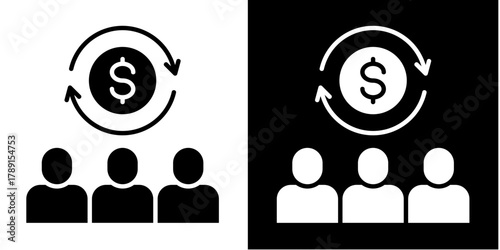 Resource Cost   Icon Set White Style Collection